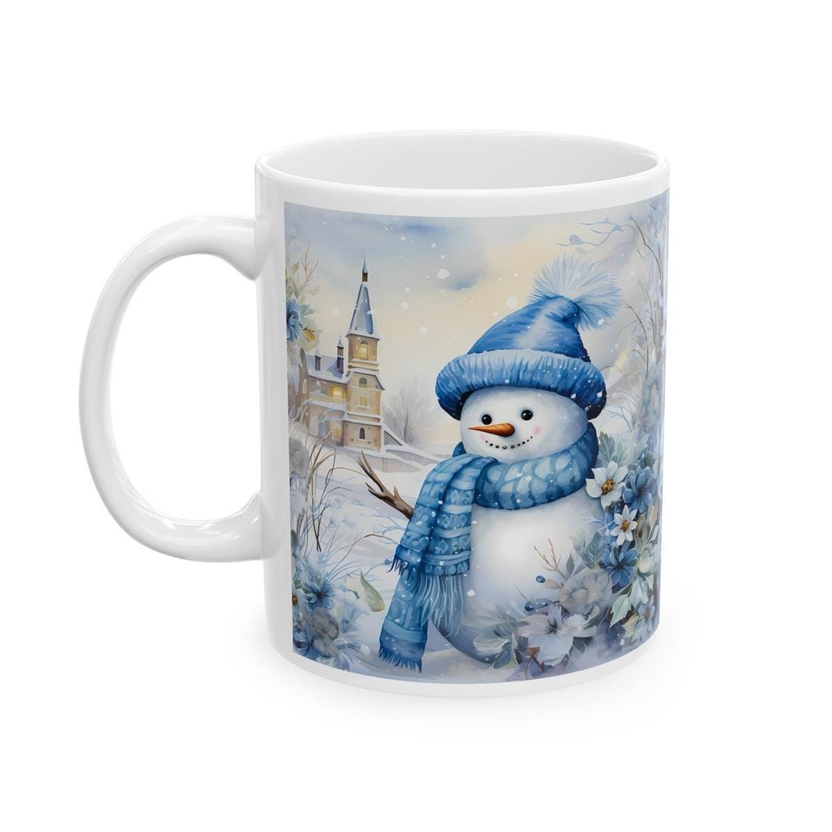Funny christmas snowman mug - secret santa stocking filler gift drinkware washable tumbler reuse reusable coffee ceramic cup xmas mugs tea f
