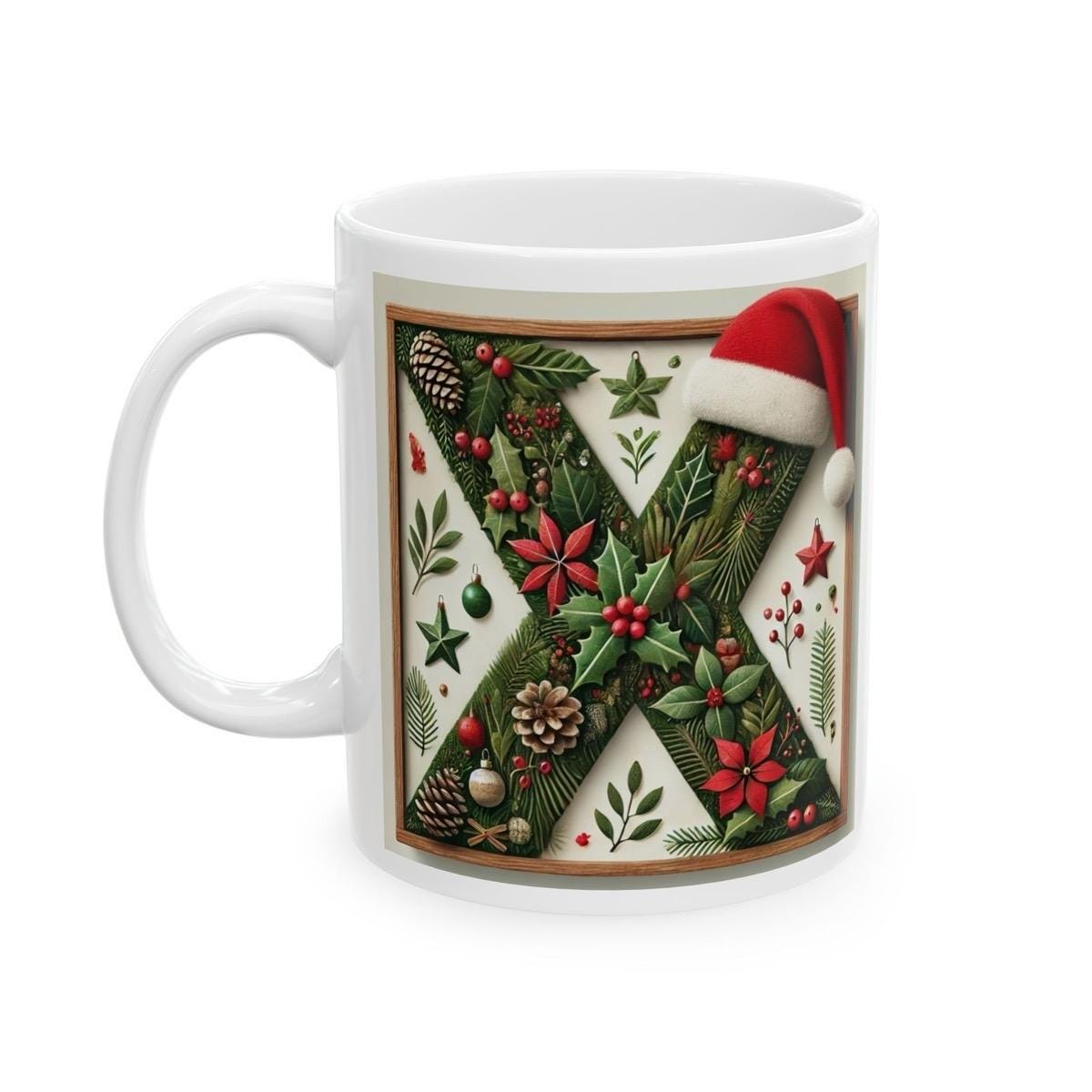 Personalised 'x' edition christmas mug - unique gift for xmas - stocking filler - drinkware washable reusable reuse ceramic cup tumbler coff