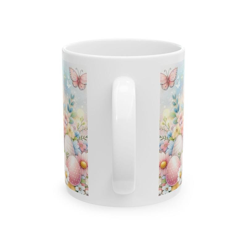 Easter bunny mug - cute gift - perfect for hot drinks - drinkware, tumblers cup bottles reusable washable portable reuse ceramic coffee east