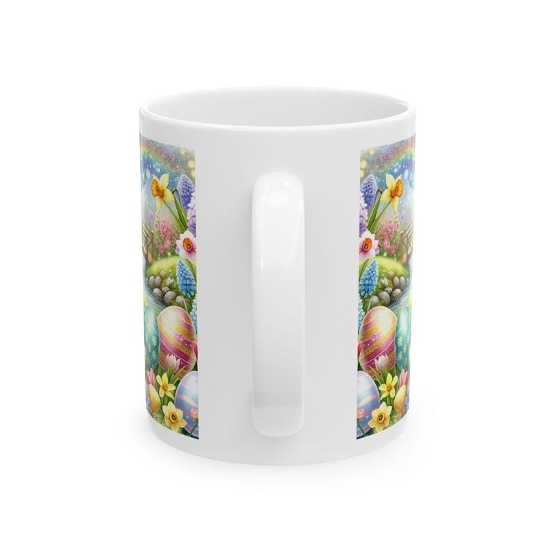 Easter bunny mug - cute gift - perfect for hot drinks - drinkware, tumblers cup bottles reusable washable portable reuse ceramic coffee east