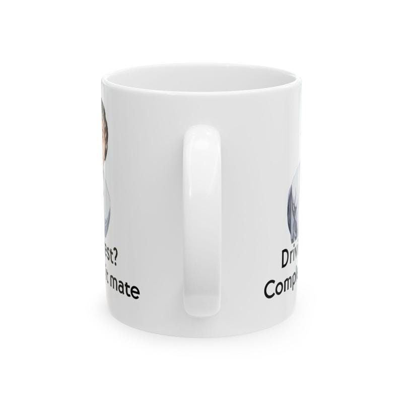 Funny mug - inbetweeners driving test completed it mate mug - funny inbetweeners jay cartwright gift coffee mug drinkware washable reusable