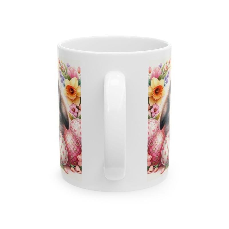 Easter bunny mug - cute gift - perfect for hot drinks - drinkware, tumblers cup bottles reusable washable portable reuse ceramic coffee east