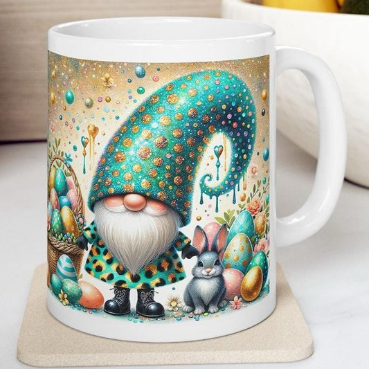 Easter gonk gonks mug - cute gift - perfect for hot drinks - drinkware, tumblers cup bottles reusable washable portable reuse ceramic coffee