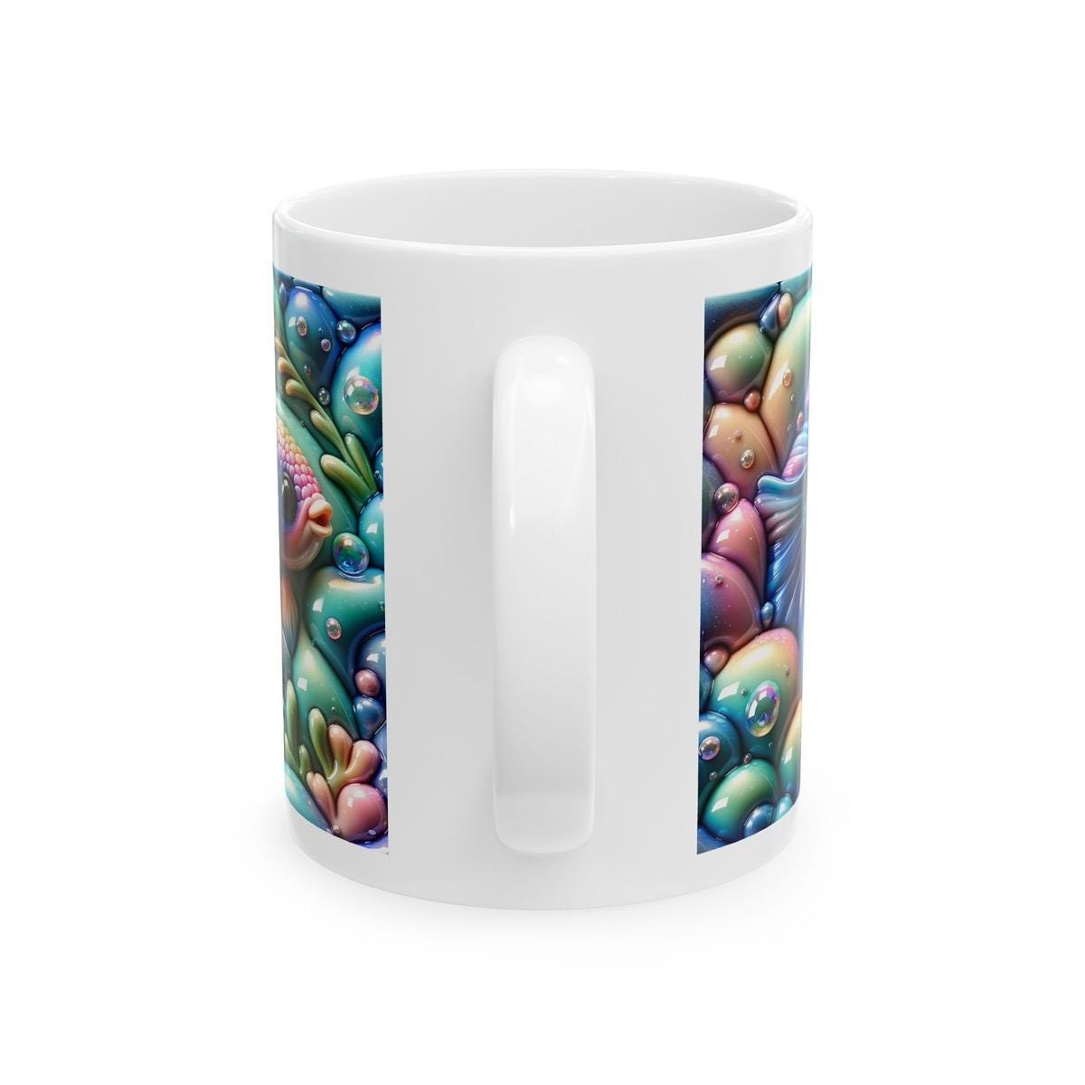 Mystic fish rainbow reef 3d mug - perfect for drinks - drinkware washable reuse cup ceramic coffee tumbler xmas mugs tea festive fun reusabl