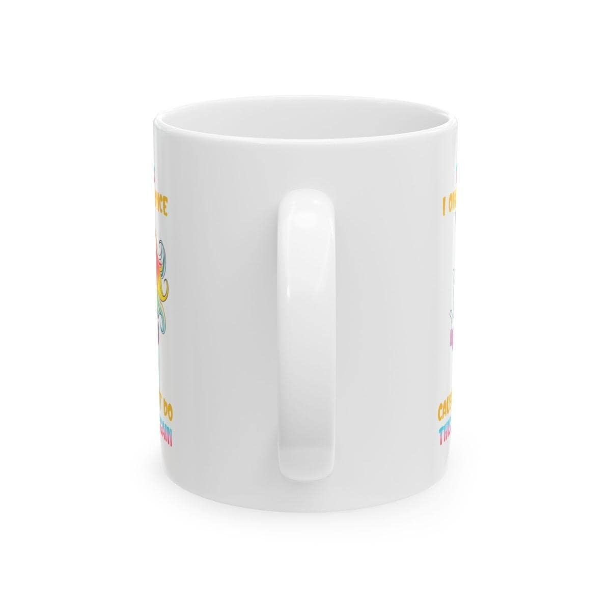 Sarcastic funny rude mug - glad i only live once - secret santa stocking filler - xmas christmas birthday gift drinkware washable reuse cera
