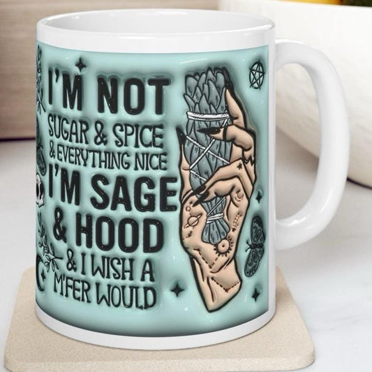 Funny sage sarcastic mug - perfect xmas gift for witches and witchcraft fans drinkware reusable tumbler cup washable ceramic reuse coffee my