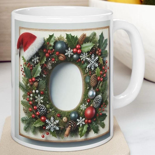Personalised 'o' edition christmas mug - unique gift for xmas - stocking filler - drinkware washable reusable reuse ceramic cup tumbler coff