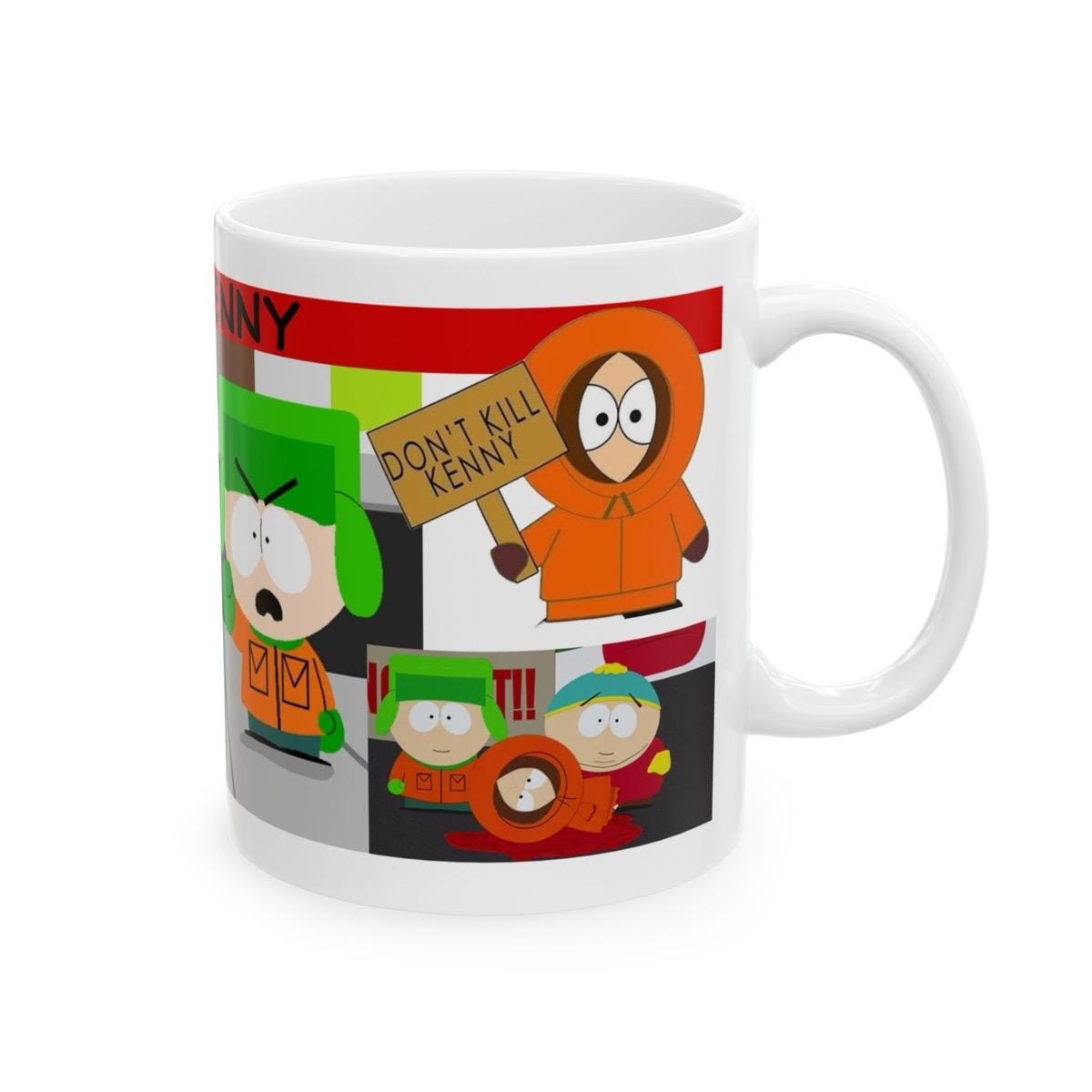 Funny south park mug - they've killed kenny - cup, drinkware reusable tumblers washable bottles ceramic reuse coffee mugs girly cute gifts f