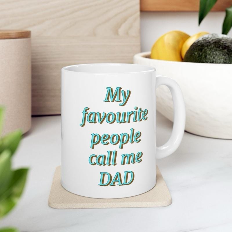 Cute funny father’s day dad mug - ceramic coffee tumbler drinkware reusable washable reuse cup mugs drew novelty fathers day dad him fun g