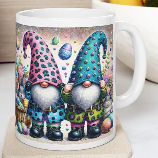 Easter gonk gonks mug - cute gift - perfect for hot drinks - drinkware, tumblers cup bottles reusable washable portable reuse ceramic coffee