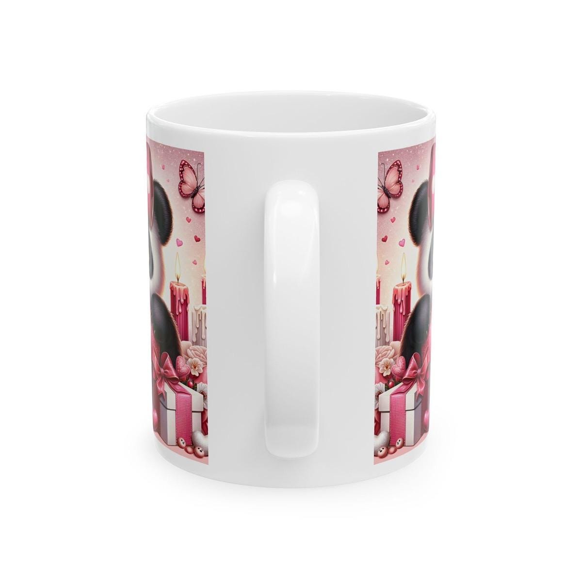 Cute panda mug - perfect valentine's day gift for drinking lovers - drinkware, tumblers washable cup reusable reuse ceramic coffee girly hea