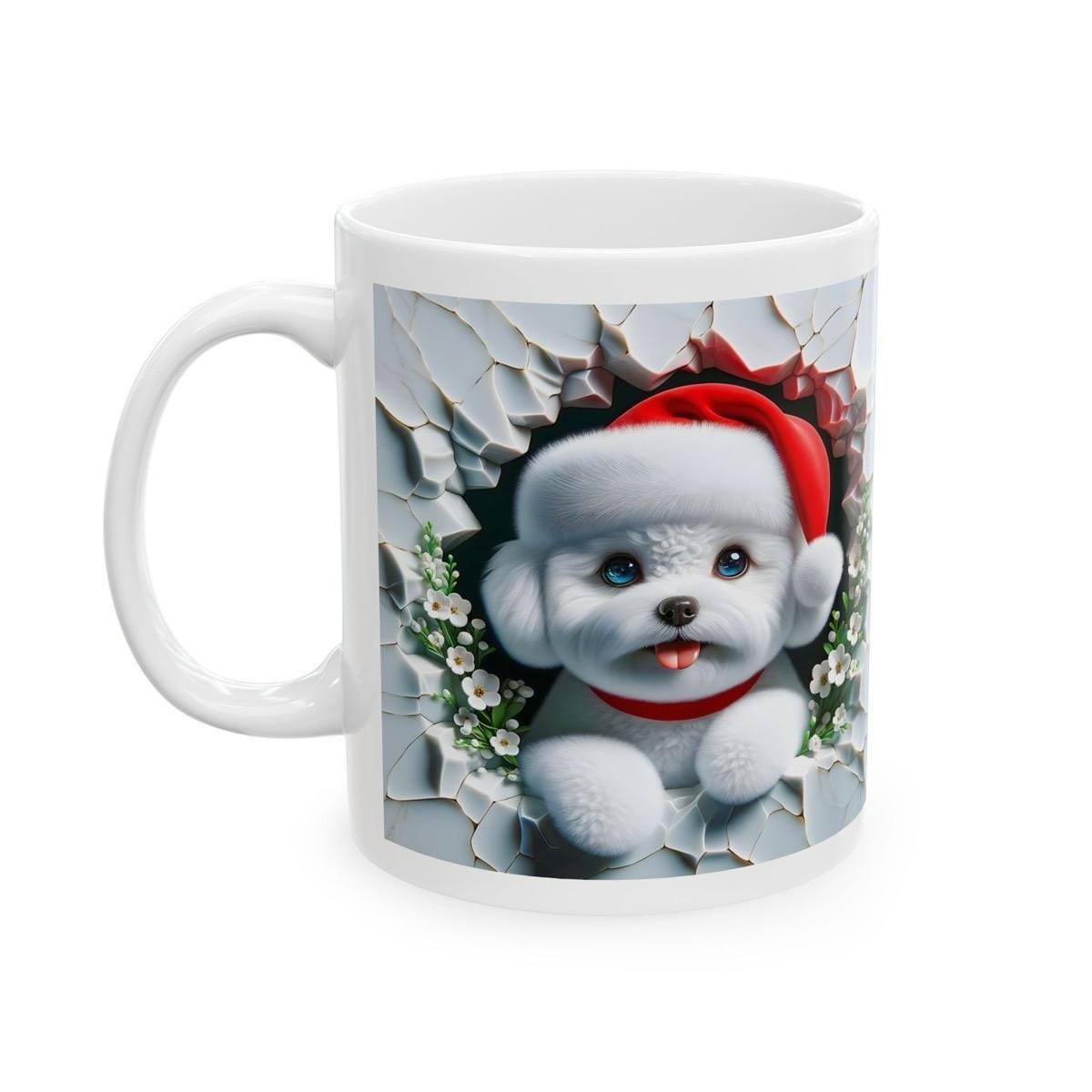 Cute dog puppy mug - perfect for your morning drinks - cup, drinkware tumbler ceramic washable coffee reuse reusable xmas gift christmas mug