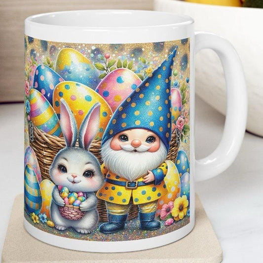 Easter gonk gonks mug - cute gift - perfect for hot drinks - drinkware, tumblers cup bottles reusable washable portable reuse ceramic coffee