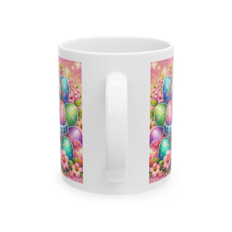Easter puppy dog mug - cute gift - perfect for hot drinks - drinkware, tumblers cup bottles reusable washable portable reuse ceramic coffee