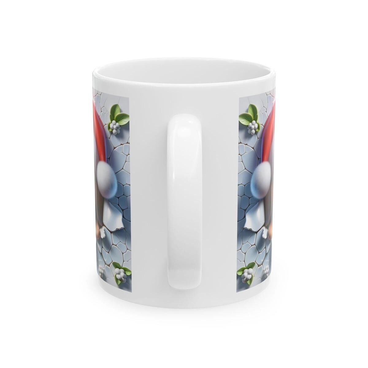 Cute dachshund sausage dog puppy mug - xmas style gift for drinkware and tumblers cup coffee reusable washable reuse ceramic mugs