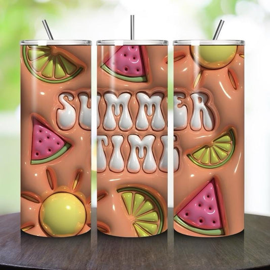 Cute summer fun 20oz tumbler - perfect for any occasion drinkware flasks mug bottles water bottles bottled stylish beverage portable flask b