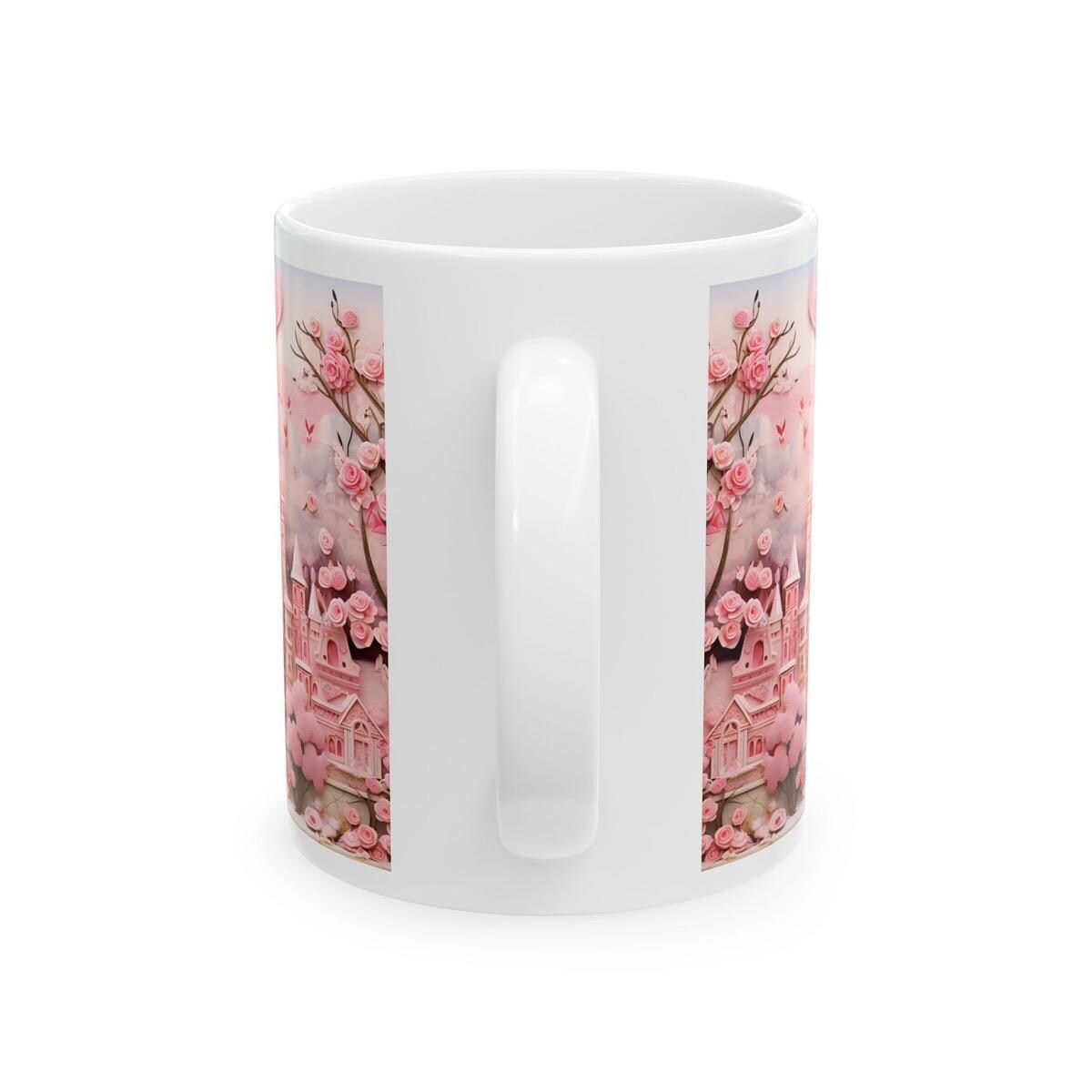 Barbie princess castle mug - perfect valentine's day gift for tea or coffee lovers - cup, drinkware tumblers washable reusable ceramic reuse