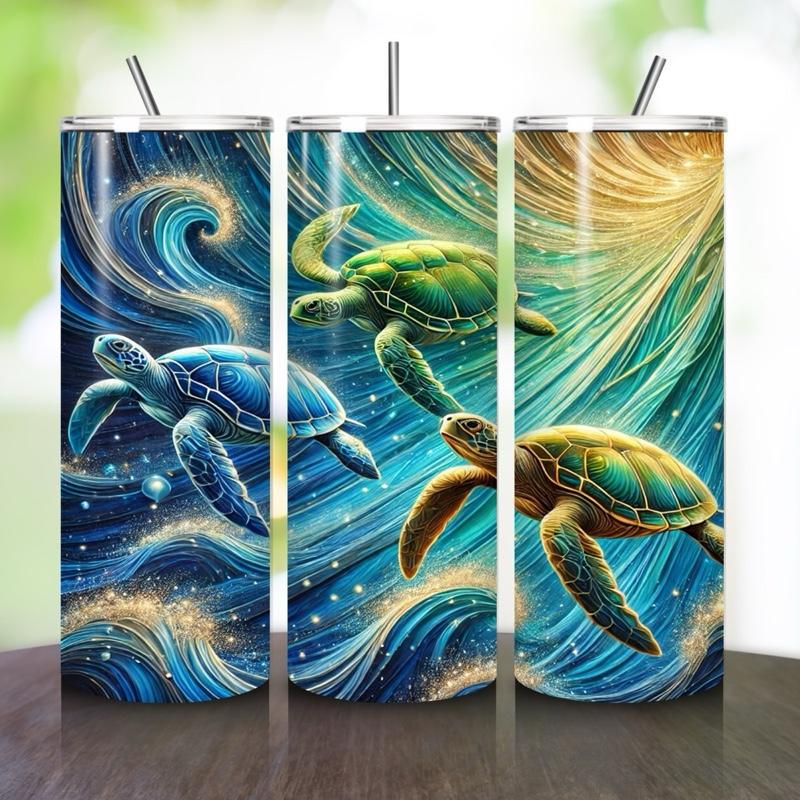 Turtle tumbler 20oz - perfect for on-the-go hydration - vacuum flask - cup drinkware mug bottles water bottles bottled portable gifts