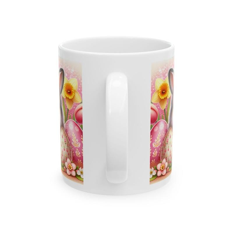 Easter bunny mug - cute gift - perfect for hot drinks - drinkware, tumblers cup bottles reusable washable portable reuse ceramic coffee east