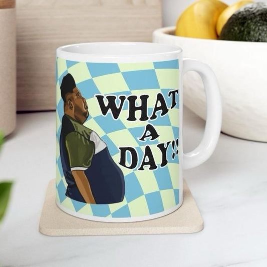 What a day mug harvey price mug - funny gift for coffee lovers - drinkware, tumblers funny mugs funny gifts 11oz washable reusable ceramic r