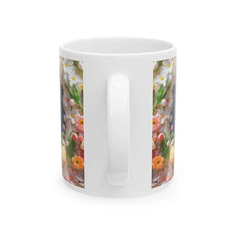 Easter bunny mug - cute gift - perfect for hot drinks - drinkware, tumblers cup bottles reusable washable portable reuse ceramic coffee east