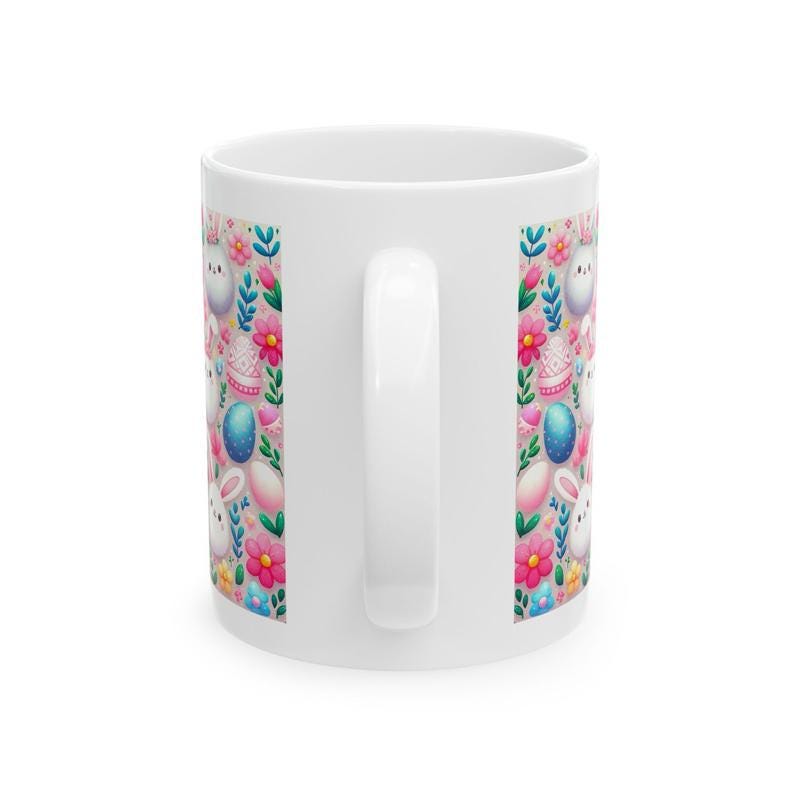 Easter bunny mug - cute gift - perfect for hot drinks - drinkware, tumblers cup bottles reusable washable portable reuse ceramic coffee east