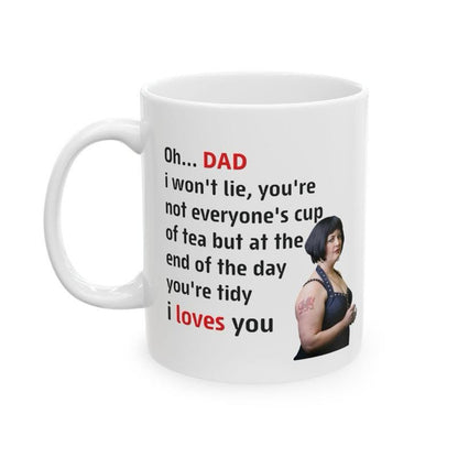Nessa gavin and stacey father’s day funny dad mug - ceramic coffee tumbler drinkware reusable washable reuse cup mugs drew novelty fathers