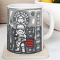 Galaxy style mug gifts  - drinkware, cup tumblers reusable washable reuse coffee ceramic beverage stylish tea