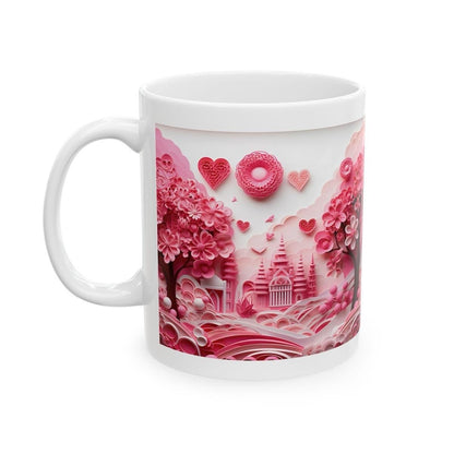 Dream house 3d mug hearts valentine’s day - gifts - mugs - xmas christmas - drinkware - tumblers reusable washable cup reuse ceramic coffe