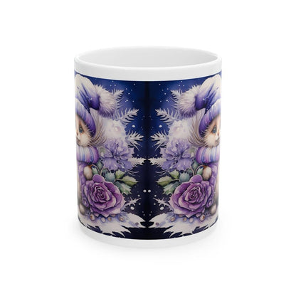Enchanted winter wonderland cute rabbit mug - perfect christmas secret santa gift or stocking filler drinkware tumbler reusable cup washable