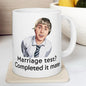 Funny mug - inbetweeners marriage completed it mate mug - funny inbetweeners jay cartwright gift coffee mug drinkware washable reusable tumb