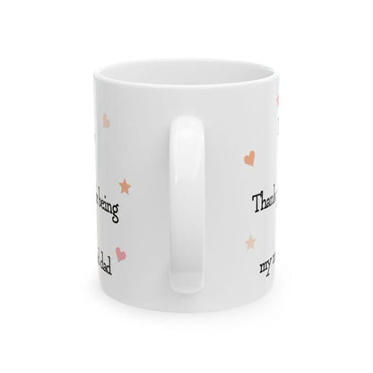 Cute mother’s day mug - thank you for being my mum and dad gift - perfect for coffee and tea - drinkware, tumblers cup bottles washable re