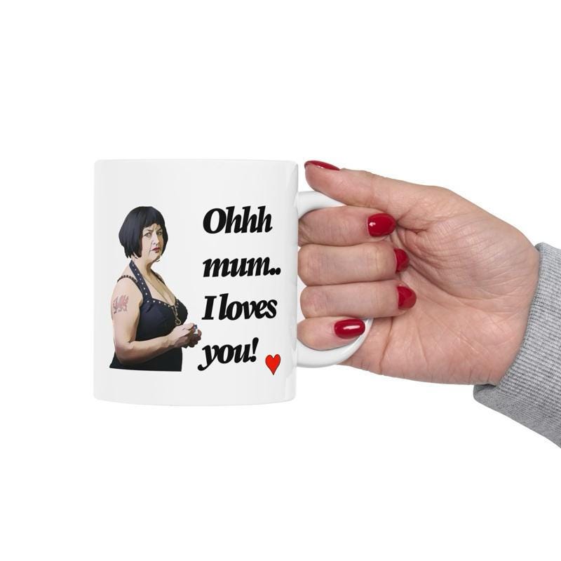 Ohh mum i loves you funny mug for mother's day or birthday - perfect gift for mum - cup, drinkware tumblers washable bottles reusable cerami