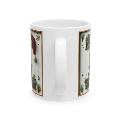 Personalised 'i' edition christmas mug - unique gift for xmas - stocking filler - drinkware washable reusable reuse ceramic cup tumbler coff
