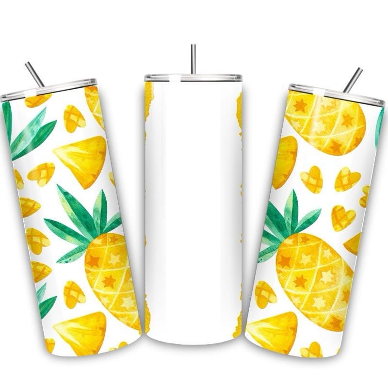 Pineapple tumbler 20oz - summer fruit ’ perfect for on-the-go hydration - vacuum flask - cup drinkware mug bottles water bottles bottled p