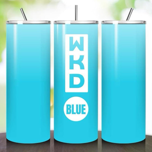 Wkd blue style tumbler 20oz - perfect for on-the-go hydration - vacuum flask - cup drinkware mug bottles water bottles bottled portable gift