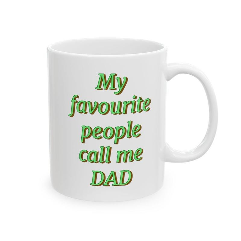 Cute father’s day funny dad mug - ceramic coffee tumbler drinkware reusable washable reuse cup mugs drew novelty fathers day dad him fun g