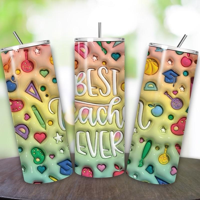 Teacher gifts 20oz tumbler style - perfect for any occasion drinkware flasks mug bottles water bottles bottled stylish beverage portable fla