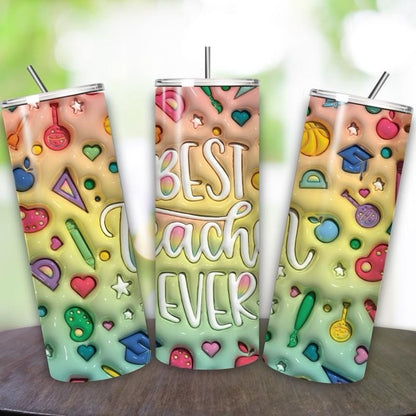 Teacher gifts 20oz tumbler style - perfect for any occasion drinkware flasks mug bottles water bottles bottled stylish beverage portable fla