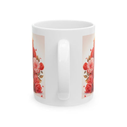 Love heart bear 3d mug - perfect gift for christmas and valentine's day birthday boyfriend girlfriend wife husband secret santa stocking fil