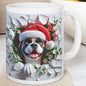 Personalised boxer dog puppy mug - cute gift for dog lovers - drinkware, cup coffee tumblers ceramic reuse reusable washable mugs