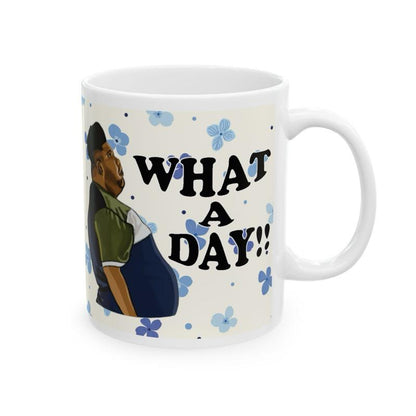 What a day mug harvey price mug - funny gift for coffee lovers - drinkware, tumblers funny mugs funny gifts 11oz washable reusable ceramic r