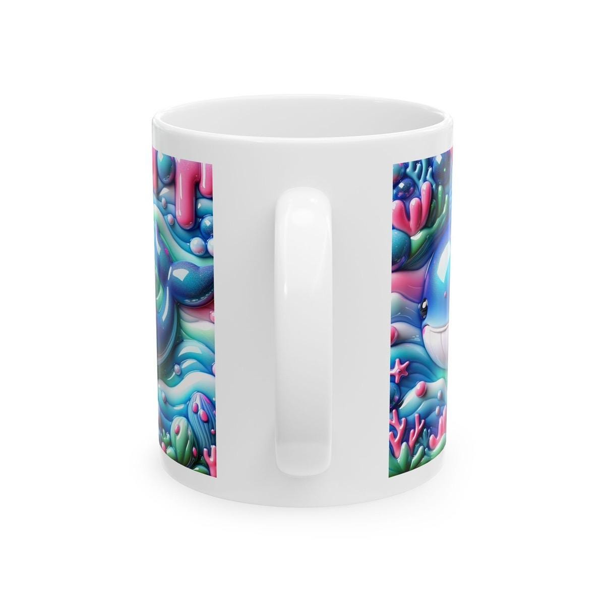 Cute whale mug 3d - perfect for your morning drinks - drinkware, tumblers cup bottles coffee washable reusable ceramic reuse xmas mugs tea f