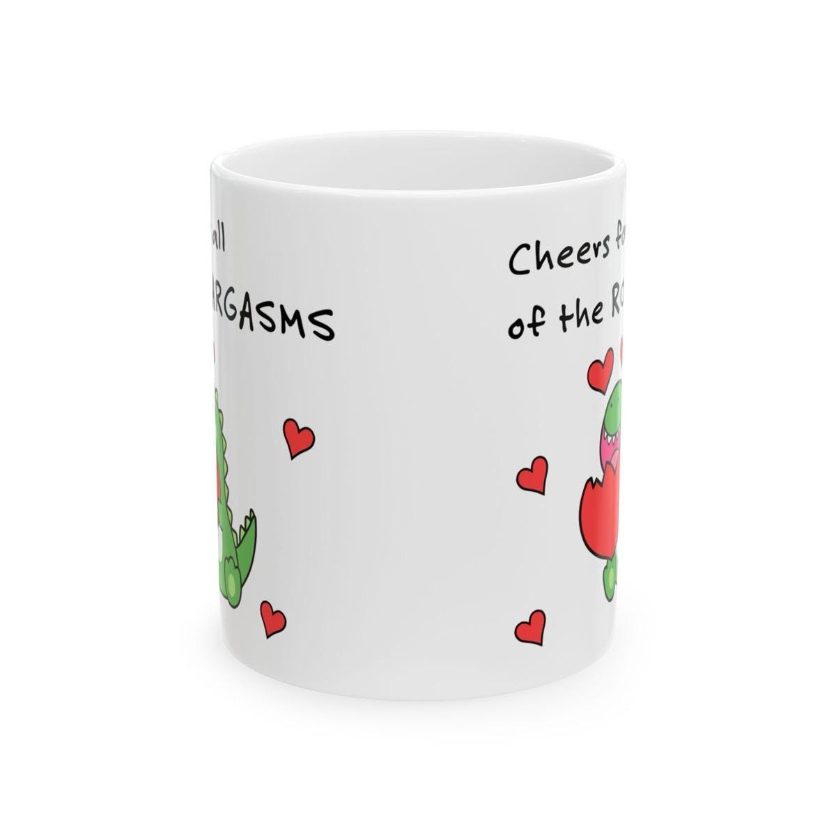 Funny roar mug for valentine's day gift - perfect cup for a happy valentine's day - drinkware tumblers reusable washable ceramic reuse coffe