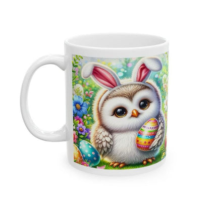 Easter owl mug - cute gift - perfect for hot drinks - drinkware, tumblers cup bottles reusable washable portable reuse ceramic coffee easter