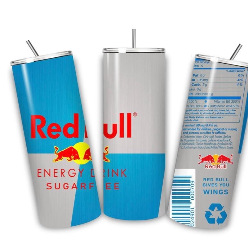 Red bull tumbler 20oz - summer style perfect for on-the-go hydration - vacuum flask - cup drinkware mug bottles water bottles bottled portab