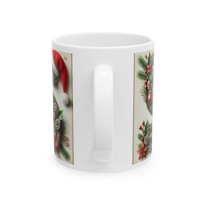 Personalised 's' edition christmas mug - unique gift for xmas - stocking filler - drinkware washable reusable reuse ceramic cup tumbler coff