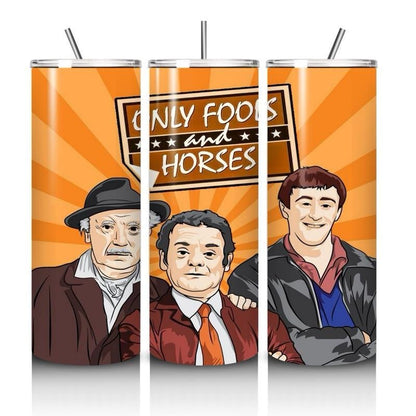 Del boy rodney inspired style tumbler 20oz - grey monster style perfect for on-the-go hydration - vacuum flask - cup drinkware mug bottles w