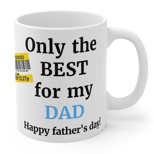 Funny father’s day gifts funny dad mug reduced mug - ceramic coffee tumbler drinkware reusable washable reuse cup mugs drew novelty father
