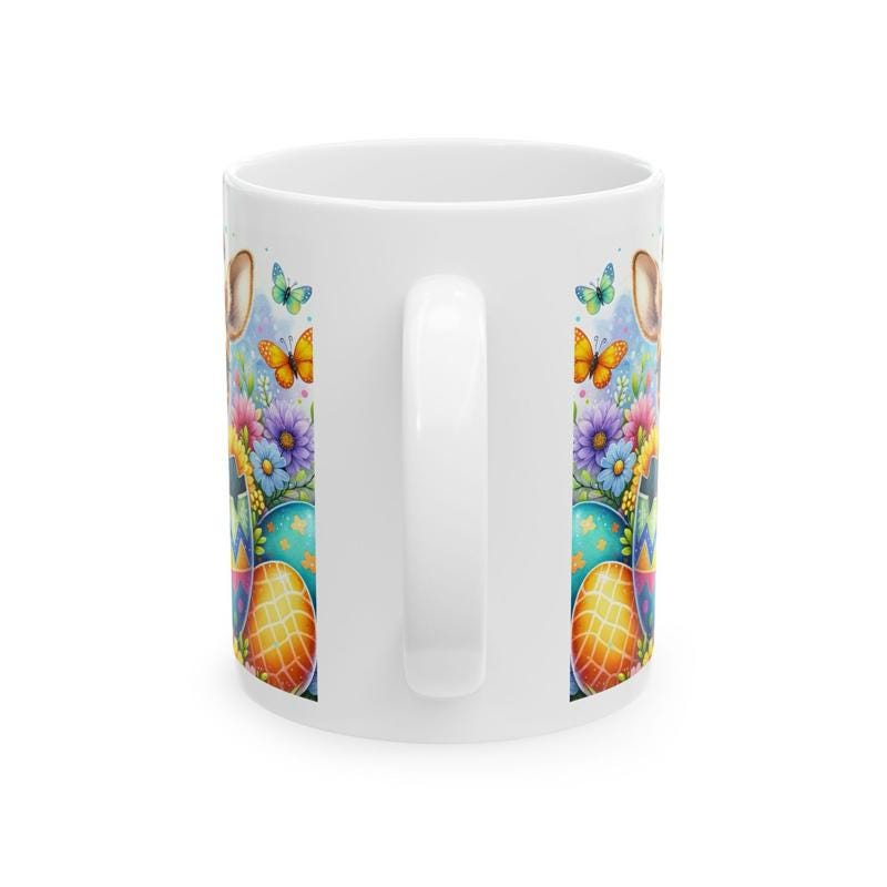 Easter giraffe mug - cute gift - perfect for hot drinks - drinkware, tumblers cup bottles reusable washable portable reuse ceramic coffee ea